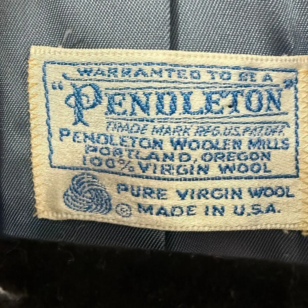 Pendleton Women’s Vintage 100% Virgin Wool Purple Two‎ Button Blazer Jacket